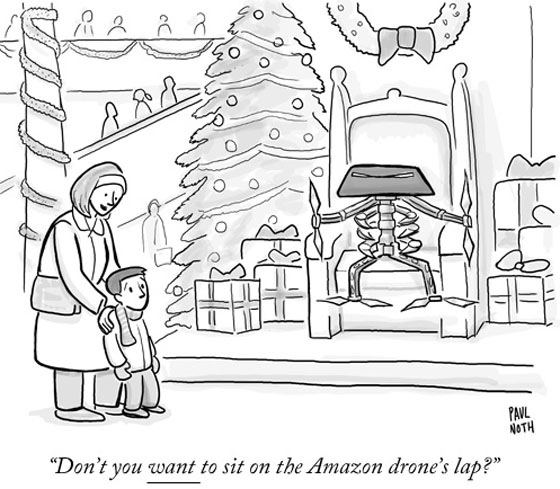 A little eCommerce holiday humor courtesy of The New Yorker, (Daily Cartoon, Monday, December 2, 2014).