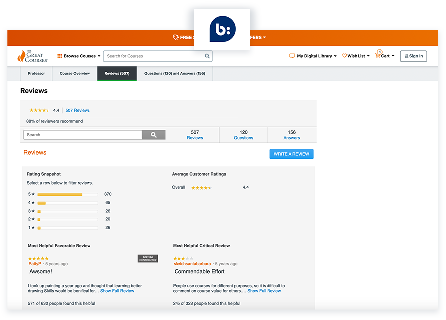 The Great Courses - reviews with BazaarVoice